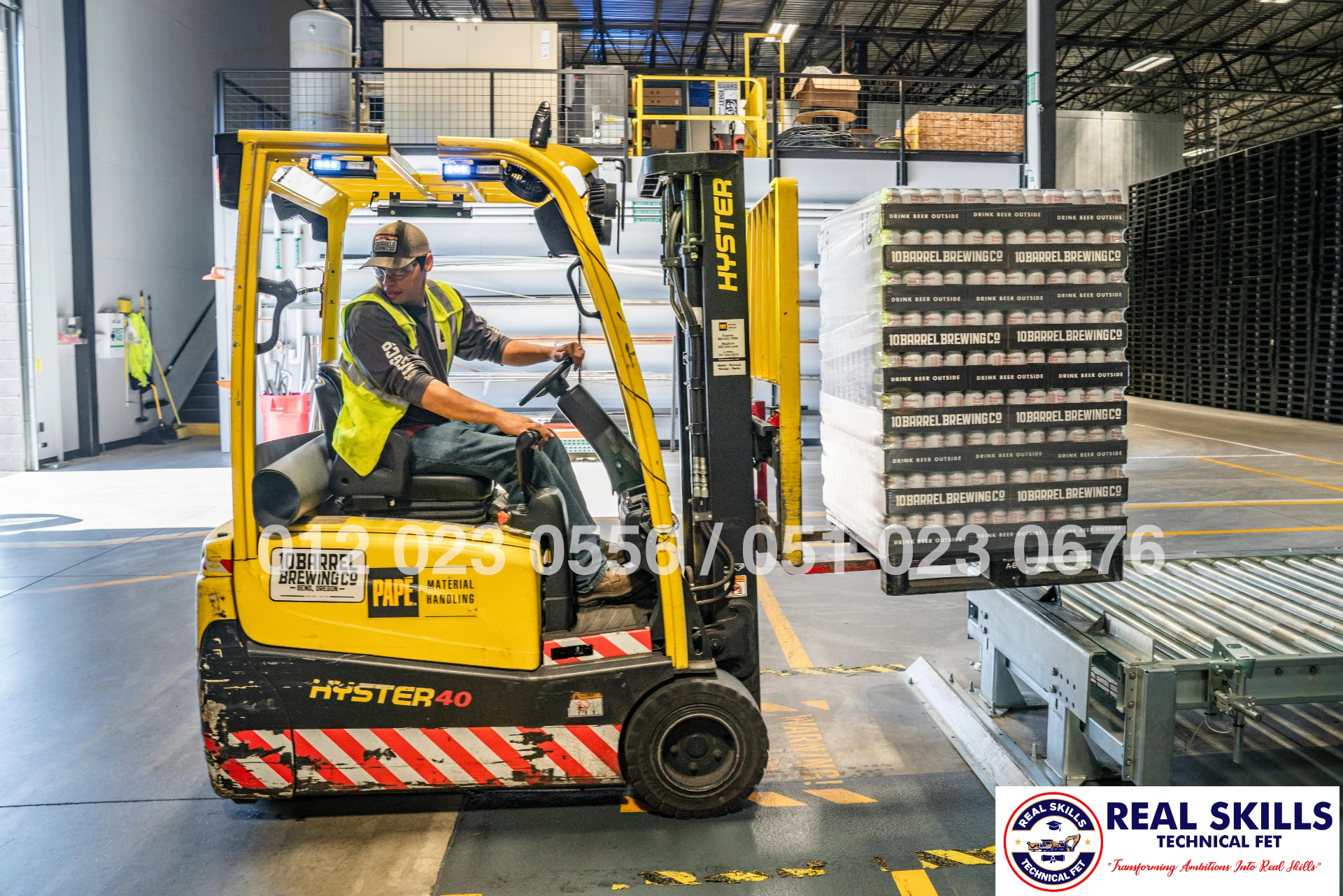 Practical Forklift Training in Bloemfontein.